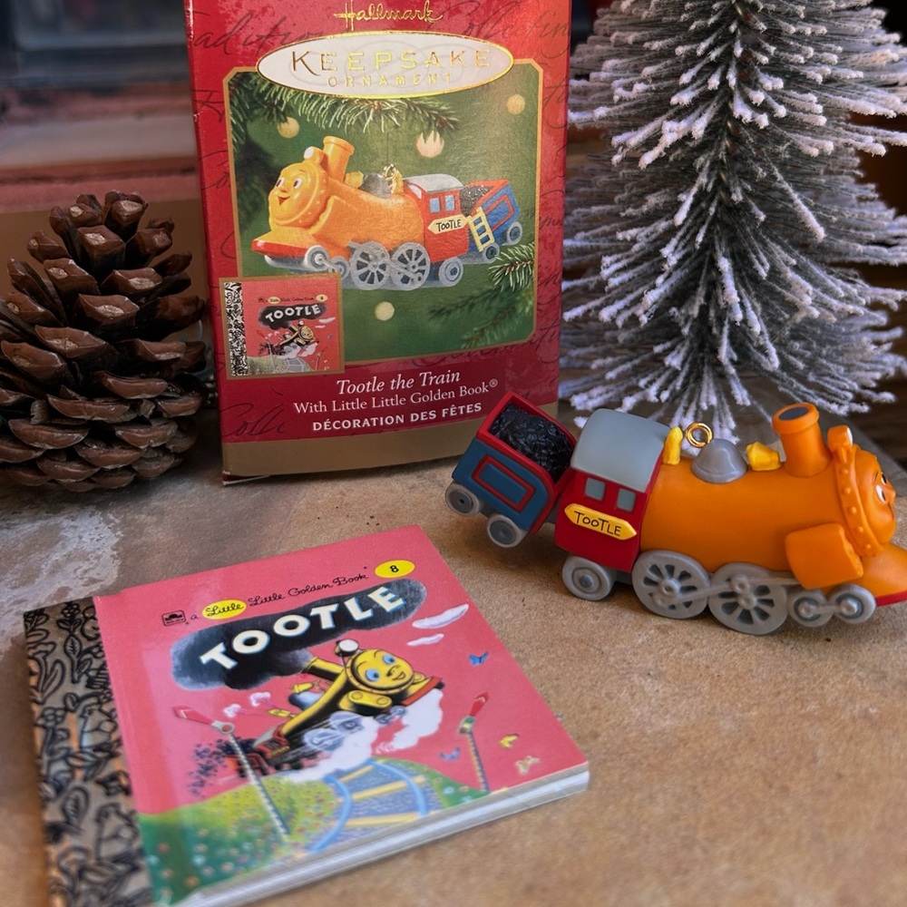 Hallmark Tootle the Train Keepsake Ornament - Orange and Gray New in Box